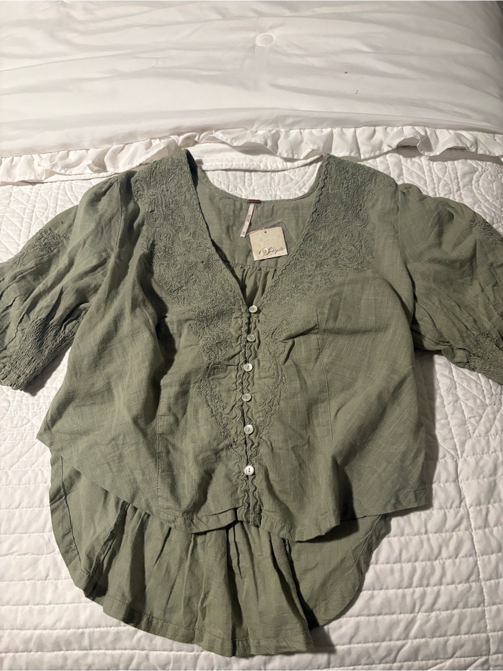 FREE PEOPLE NWT Green Women’s XS Top